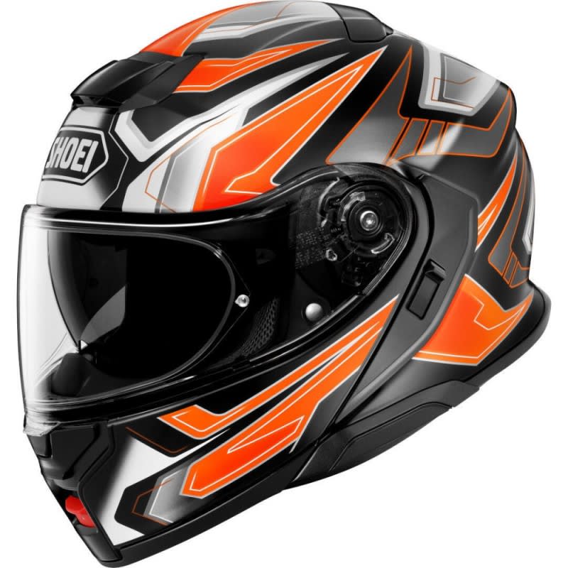 Shoei Neotec 3 Anthem TC-8 Helmet - Black/White/Orange