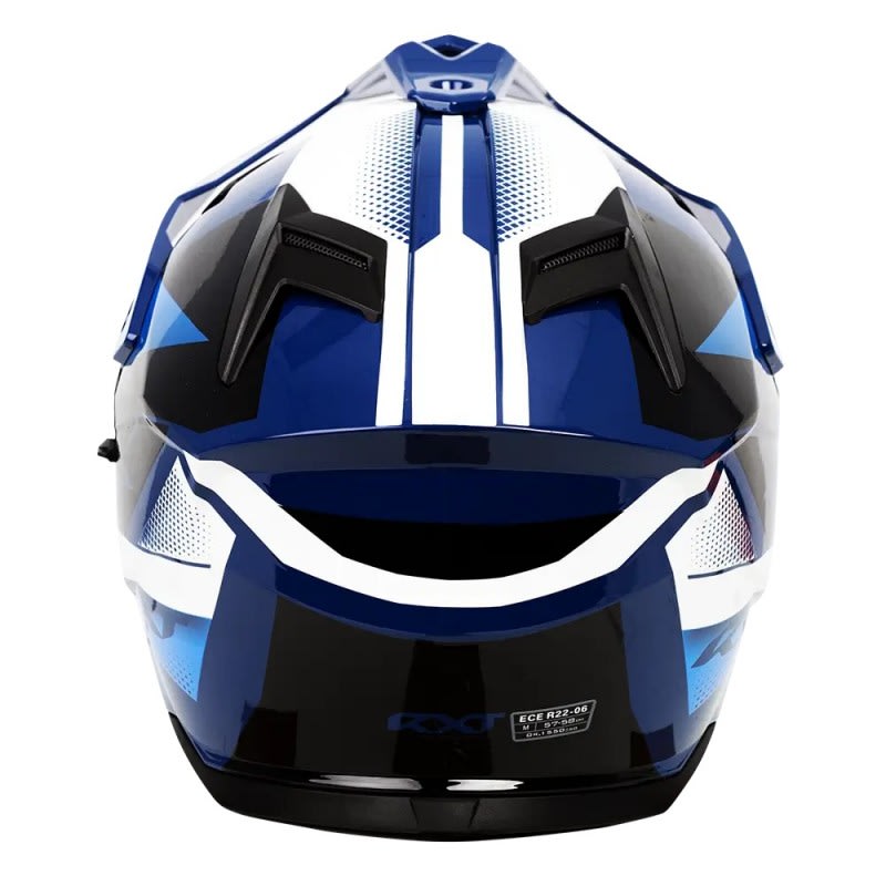 RXT ADV-65 Gloss Black / Grey / Blue Helmet