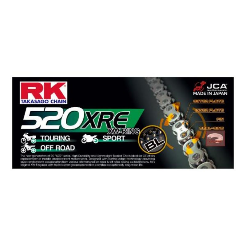 RK Chain 520XRE-120L Black