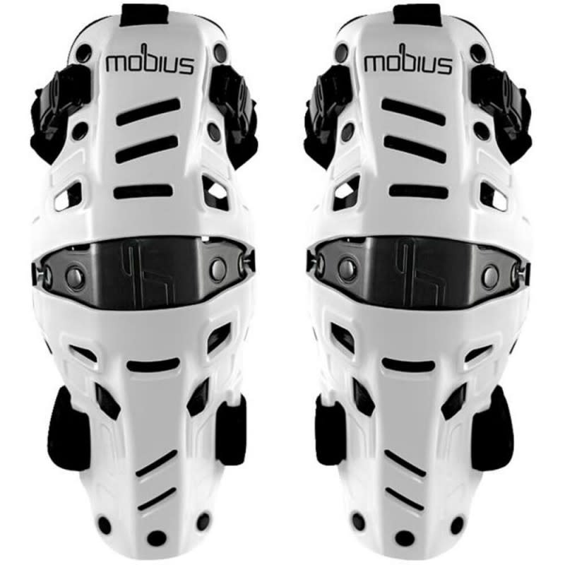 Mobius X8H Hybrid White/Black Knee Guards