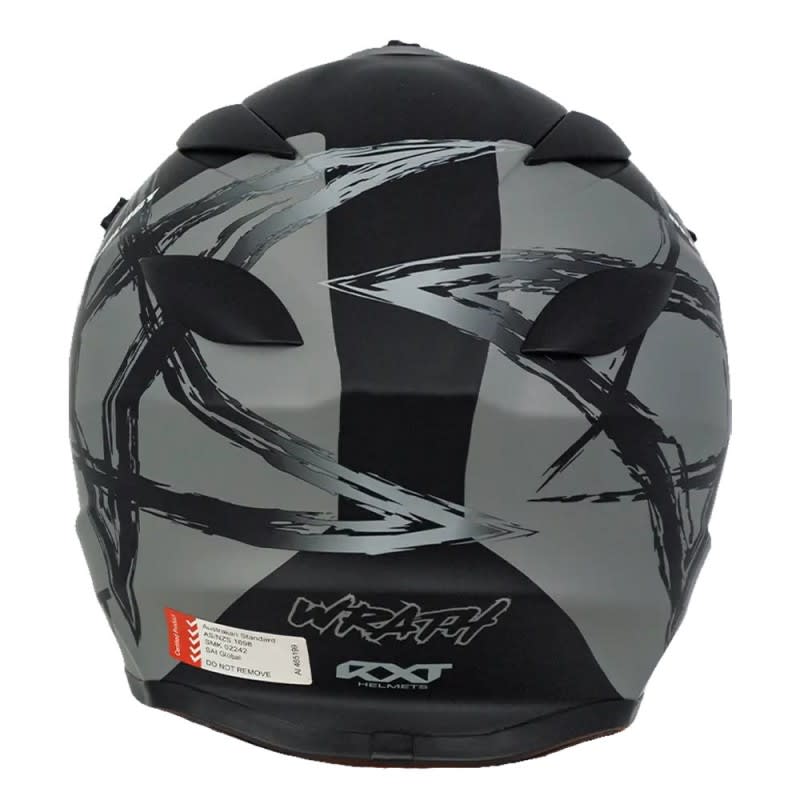 RXT Sector Wrath Matt Black/Grey Helmet
