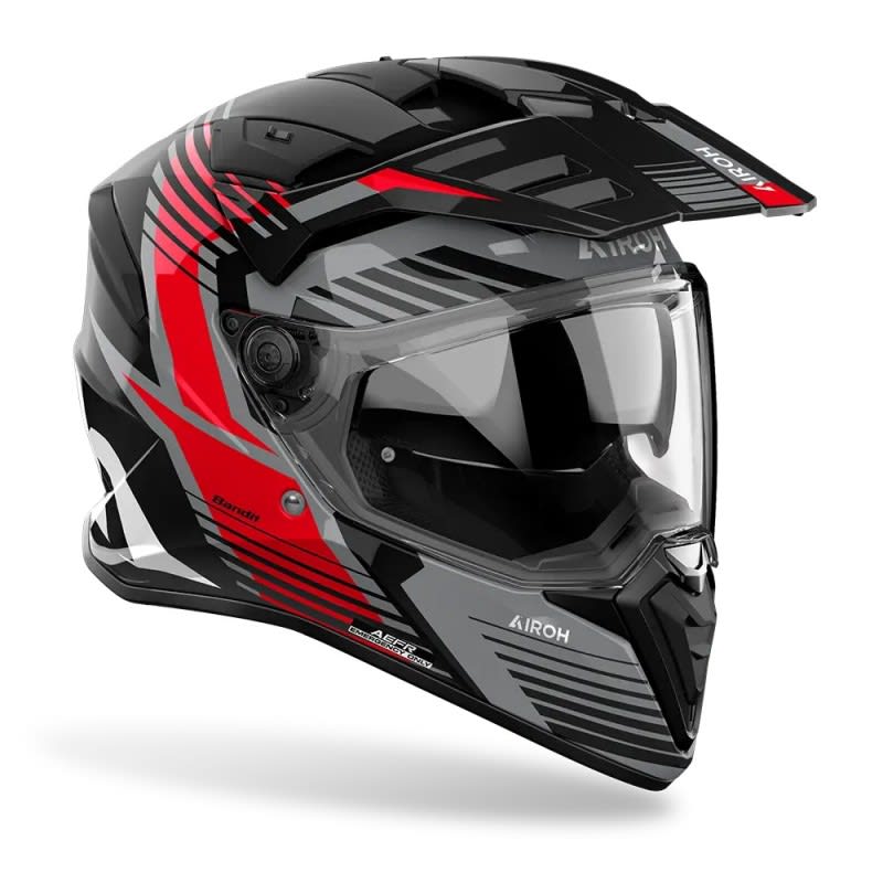 AIROH Bandit Spicy Red Gloss Helmet