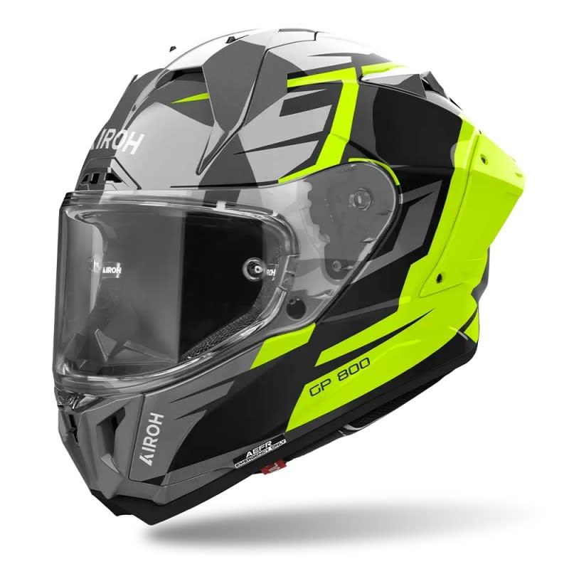 AIROH GP800 Master Yellow Gloss Helmet