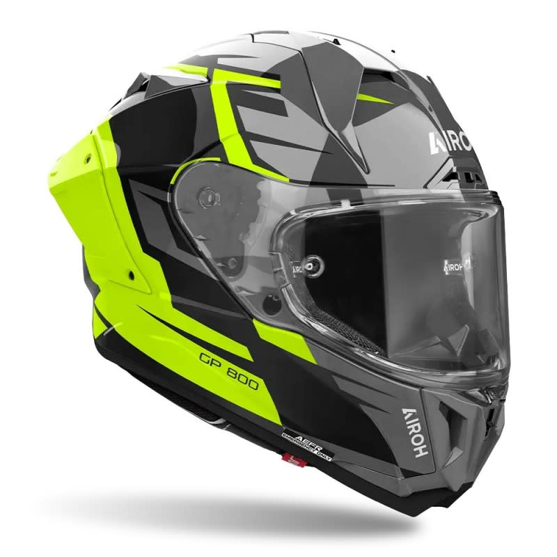 AIROH GP800 Master Yellow Gloss Helmet