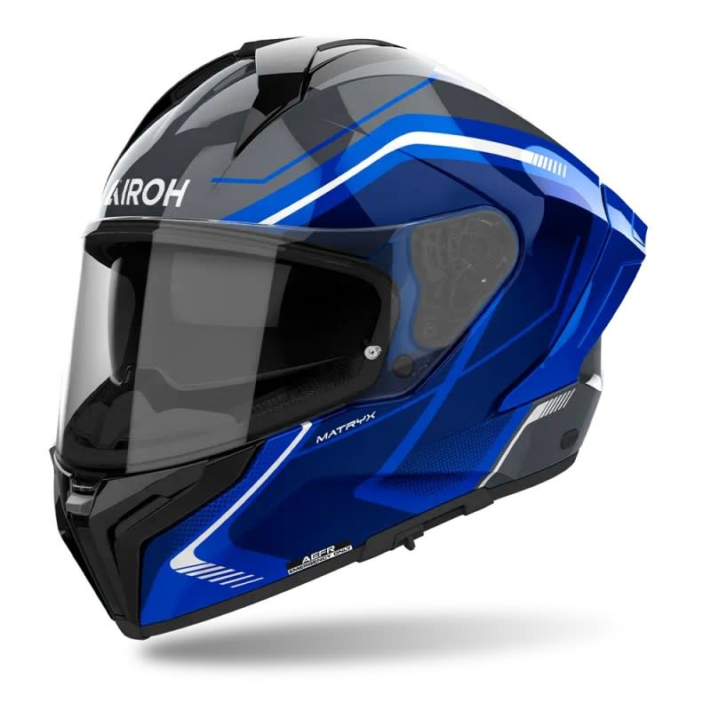 Airoh Matryx Wide Blue Gloss Helmet