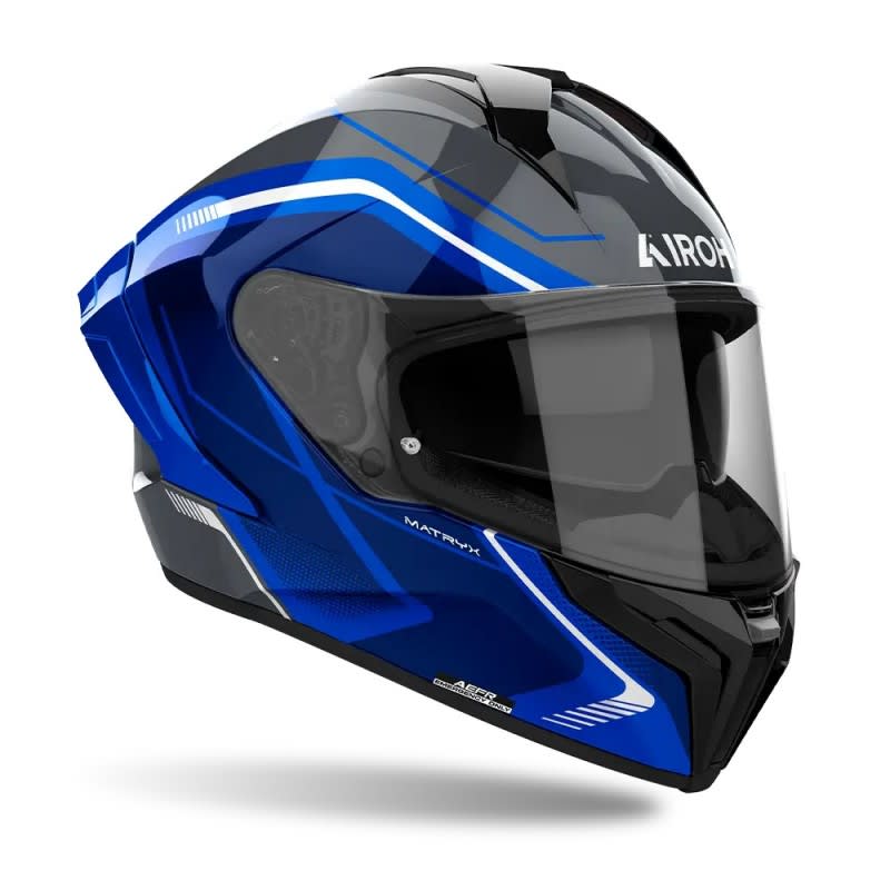 Airoh Matryx Wide Blue Gloss Helmet