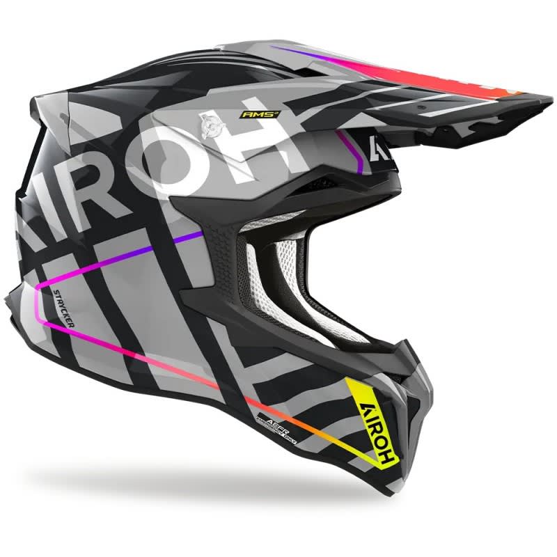 AIROH Stryker Brave Grey Gloss Helmet