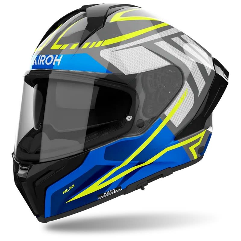AIROH Matryx Rider Blue Gloss Helmet