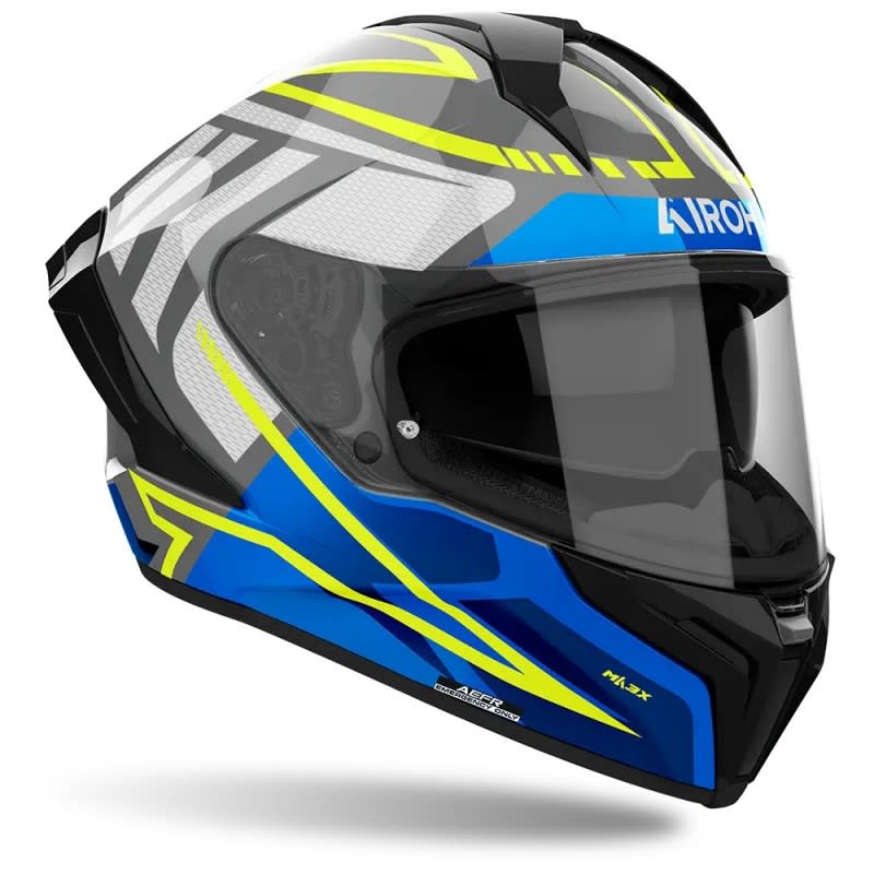 AIROH Matryx Rider Blue Gloss Helmet