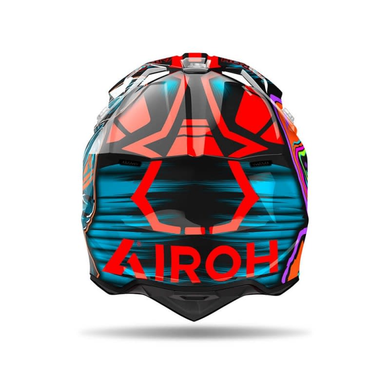 AIROH Wraaap 'Cyber' Orange Gloss Helmet