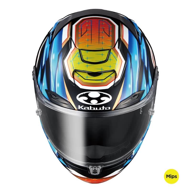 Kabuto F17 GP MIPS  Helmet Glanz Blue Yellow