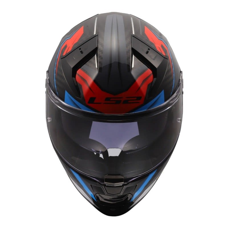 LS2 FF811 Vector II Carbon Savage Helmet - Blue / Red