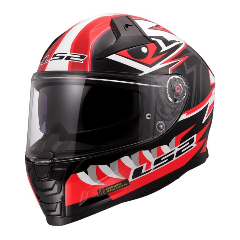 LS2 FF811 Vector II Buntri Helmet - Black / Red