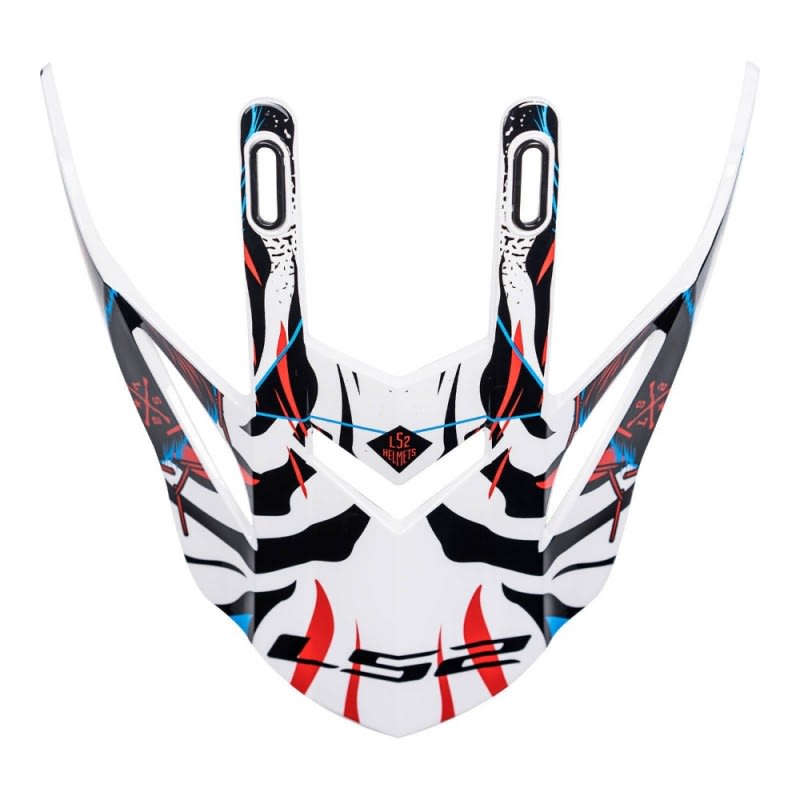 LS2 MX437 Peak - Beast Black/White