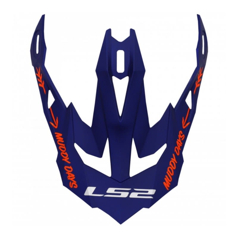 LS2 MX700 Cargo Helmet Peak - Blue Fluo Orange