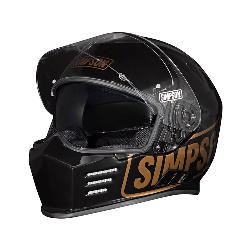 Simpson Venom Helmet Logo - Black
