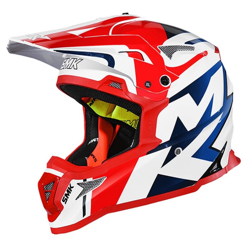 SMK Allterra Helmet X-Power GL153 - White/Blue/Red