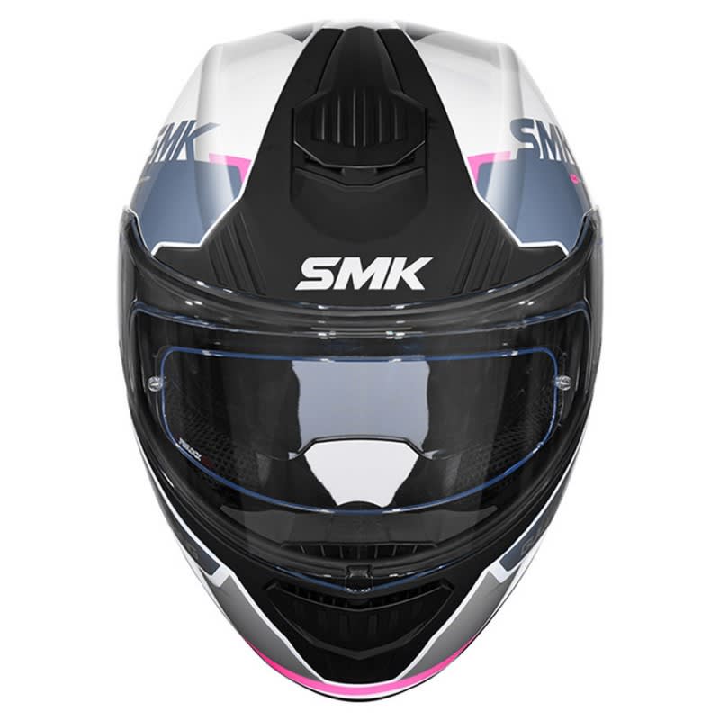 SMK Gullwing Helmet Kresto GL169 - White/Grey/Pink