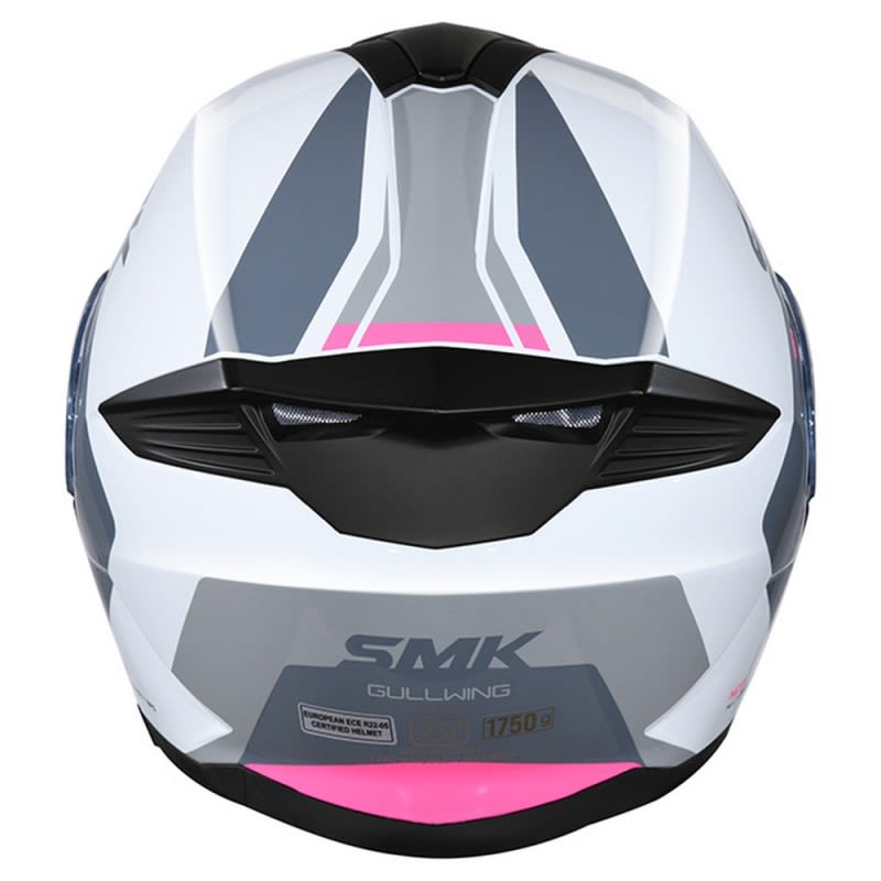 SMK Gullwing Helmet Kresto GL169 - White/Grey/Pink