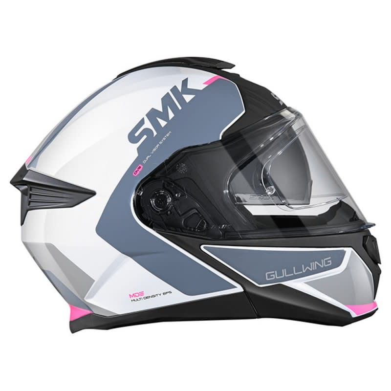 SMK Gullwing Helmet Kresto GL169 - White/Grey/Pink
