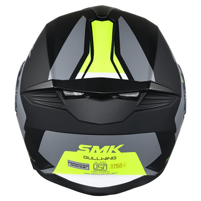 SMK Gullwing Helmet Kresto MA264 - Matte Black/Grey