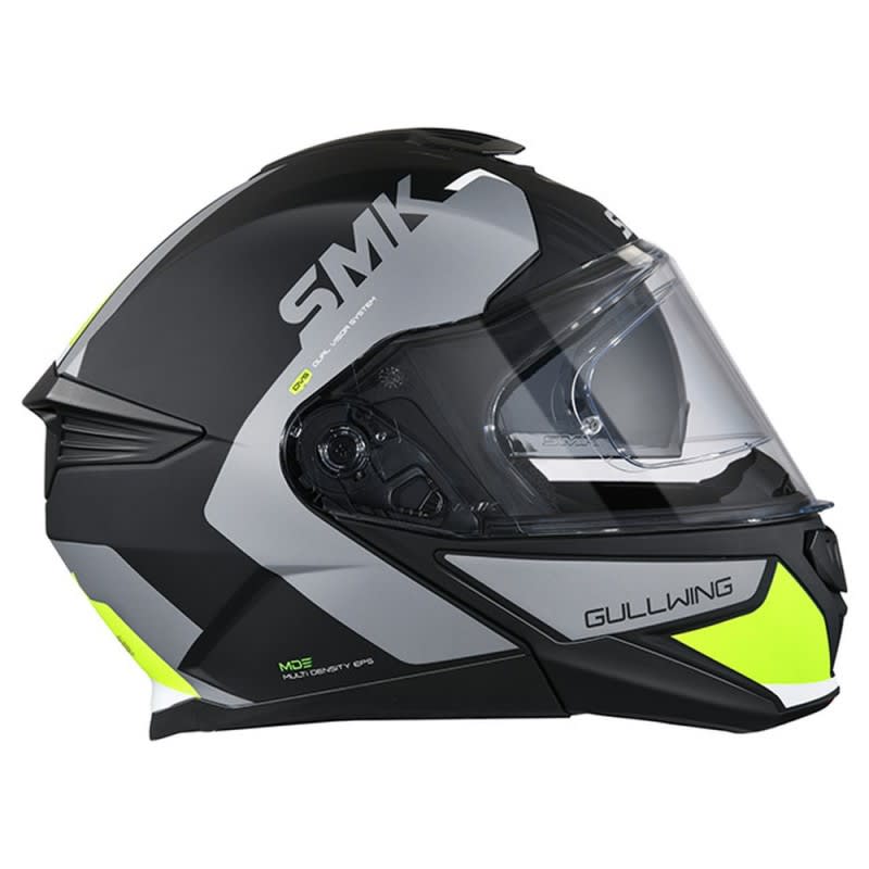 SMK Gullwing Helmet Kresto MA264 - Matte Black/Grey