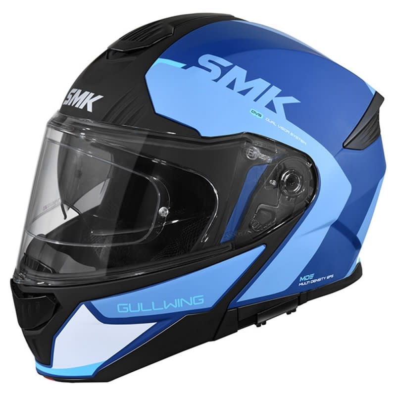 SMK Gullwing Helmet Kresto MA551 - Matte Blue/White