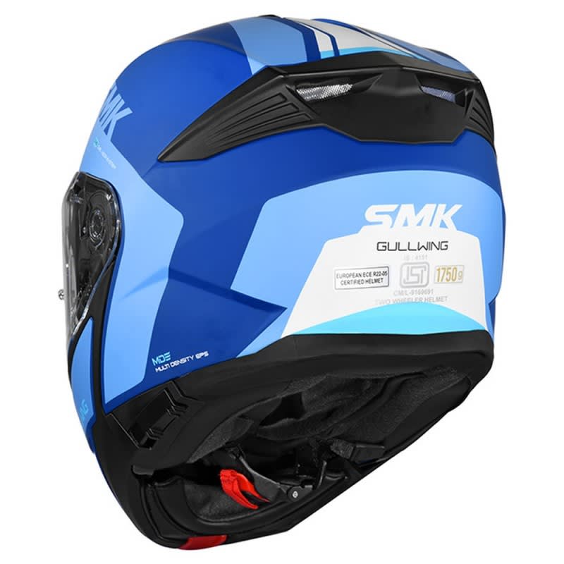 SMK Gullwing Helmet Kresto MA551 - Matte Blue/White