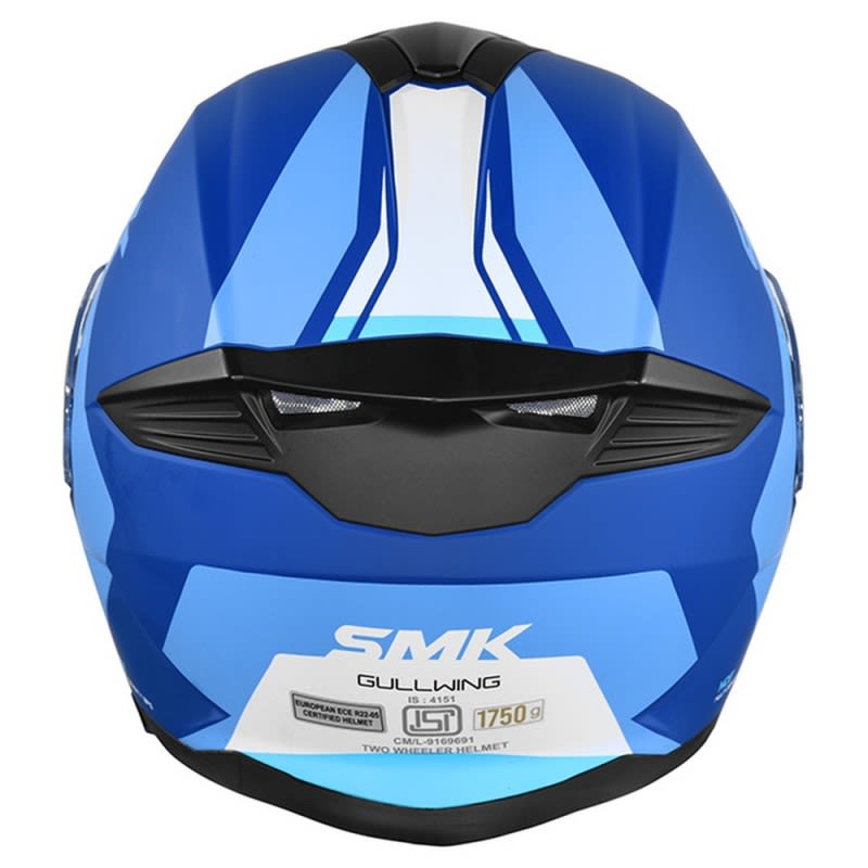 SMK Gullwing Helmet Kresto MA551 - Matte Blue/White