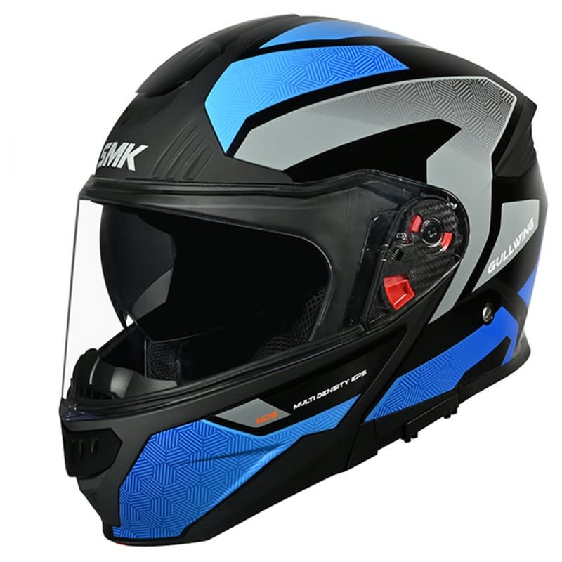 SMK Gullwing Helmet Sonic GL256 - Black/Blue/Grey