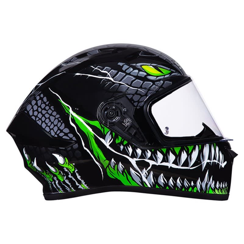 SMK Stellar Helmet Taotei GL268 - Black/Grey/Green