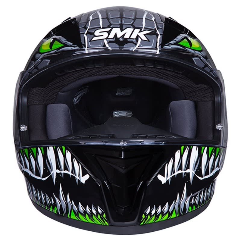 SMK Stellar Helmet Taotei GL268 - Black/Grey/Green