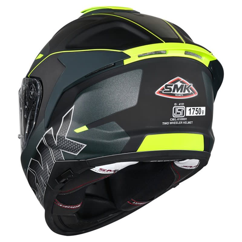 SMK Titan Helmet Firefly MA284 - Matte Black/Green