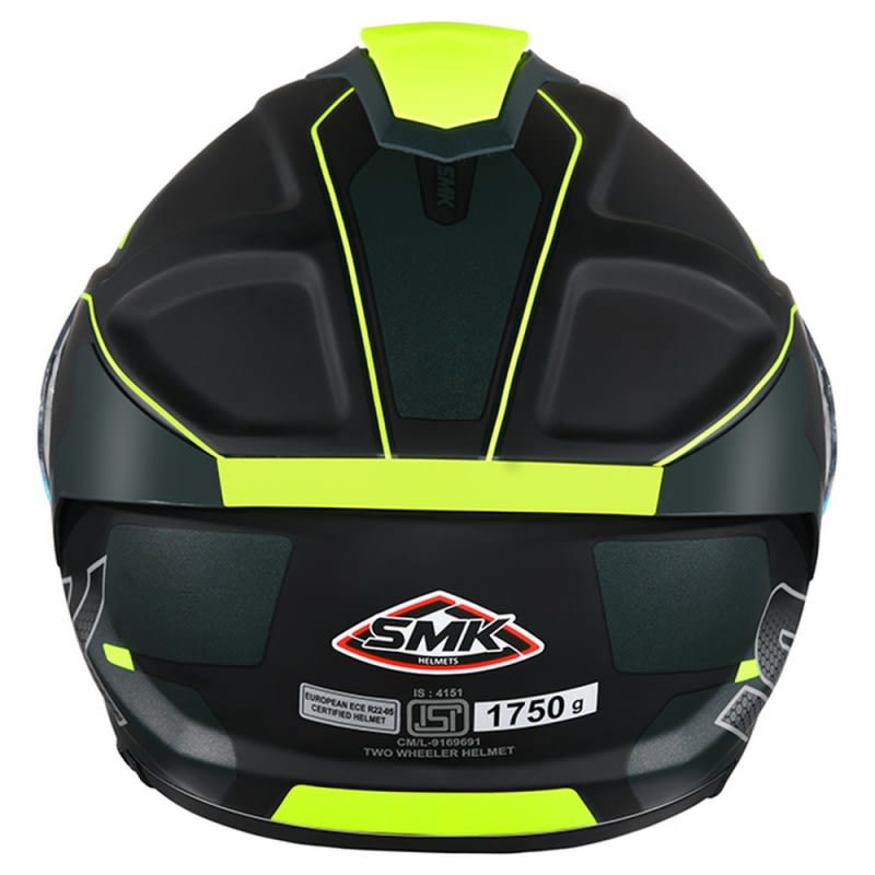SMK Titan Helmet Firefly MA284 - Matte Black/Green