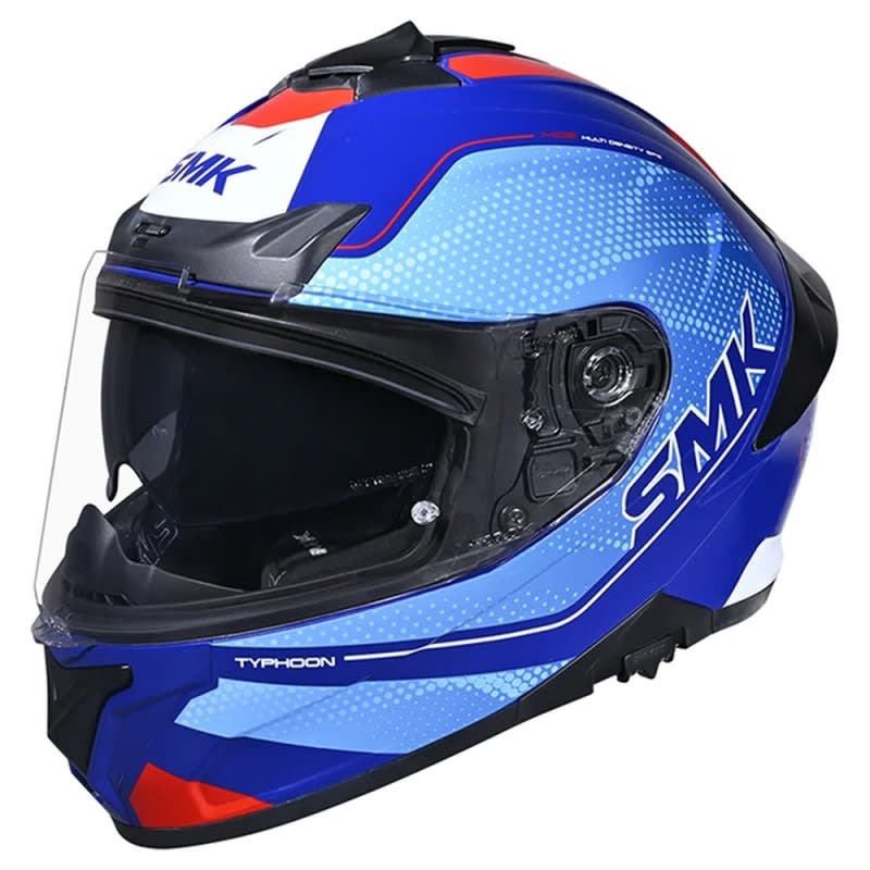 SMK Typhoon 06 Helmet Mystic GL553 - Blue/Red