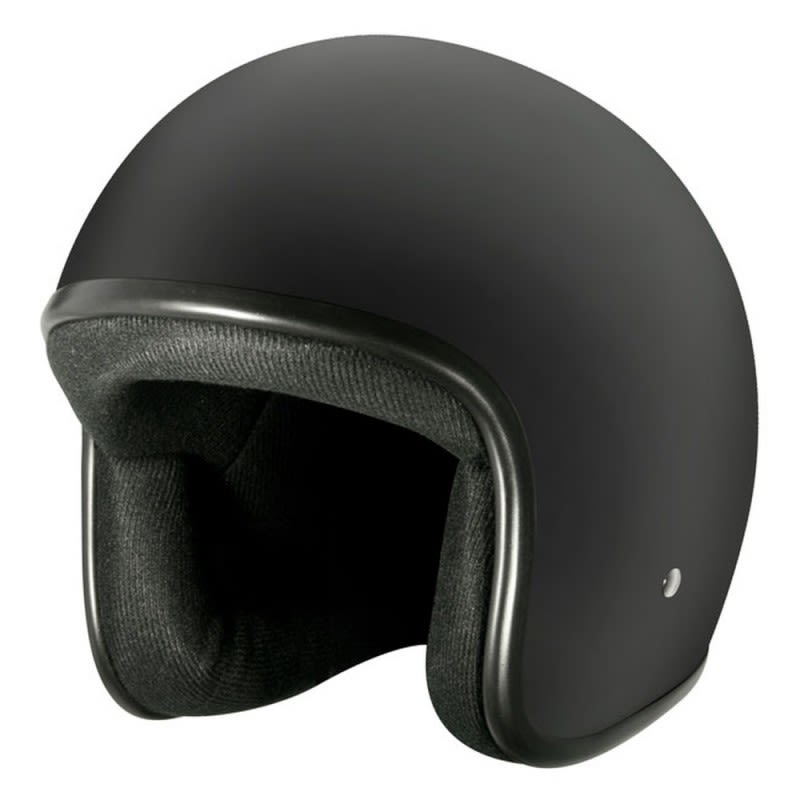 M2R 225 Helmet Without Peak - Matte Black