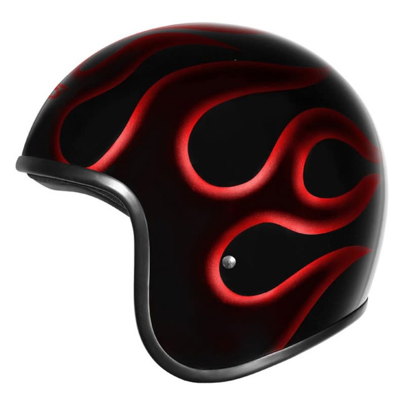 M2R Custom Fg Helmet Flamed PC-1 - Red