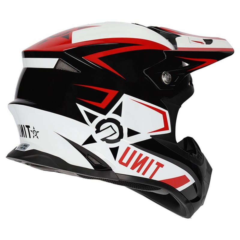 M2R Exo Helmet Unit Protech PC-1 - Red/White