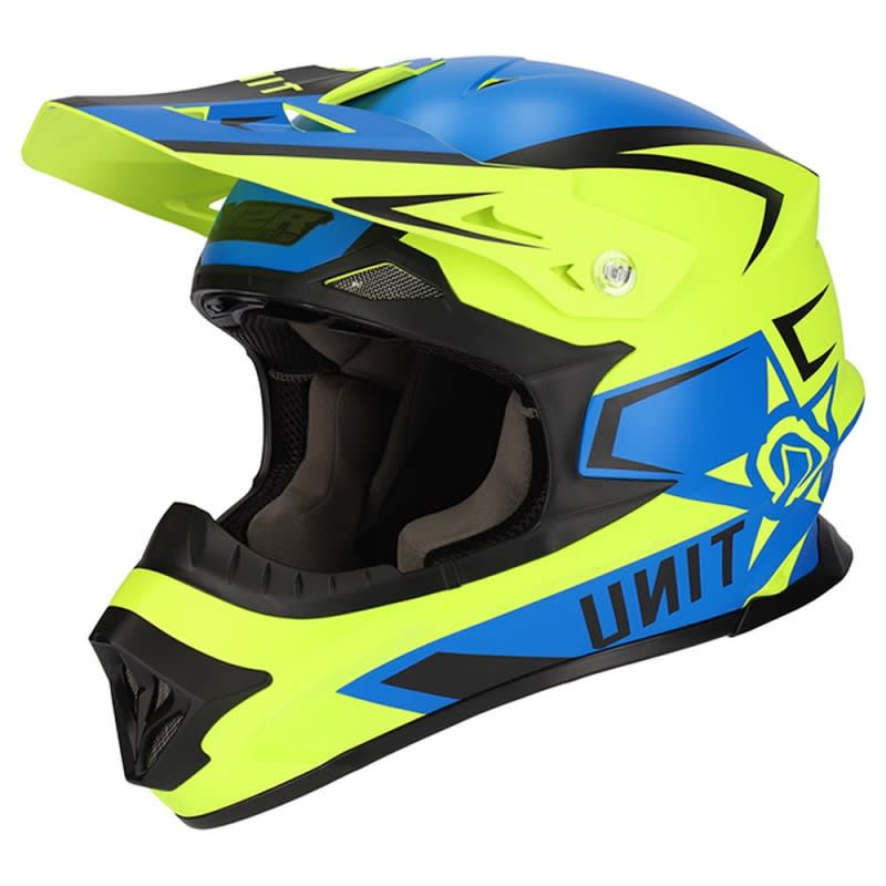 M2R Exo Helmet Unit Protech PC-2F - Matte Blue/Hi-Vis