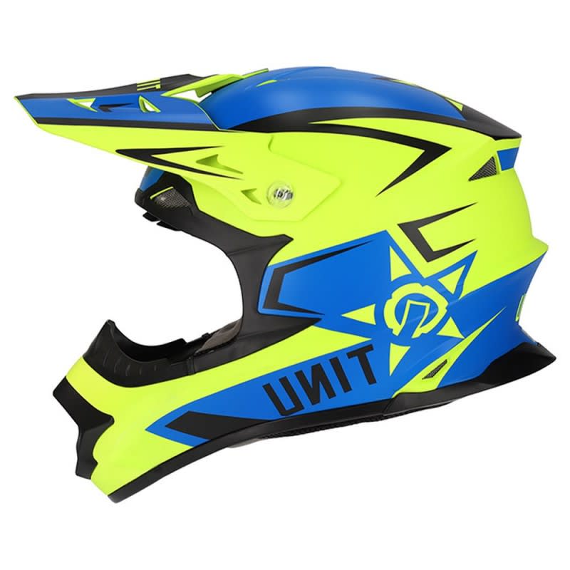M2R Exo Helmet Unit Protech PC-2F - Matte Blue/Hi-Vis