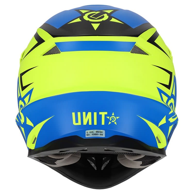 M2R Exo Helmet Unit Protech PC-2F - Matte Blue/Hi-Vis