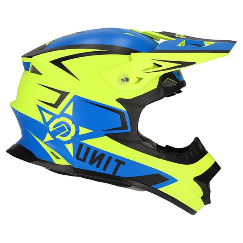 M2R Exo Helmet Unit Protech PC-2F - Matte Blue/Hi-Vis