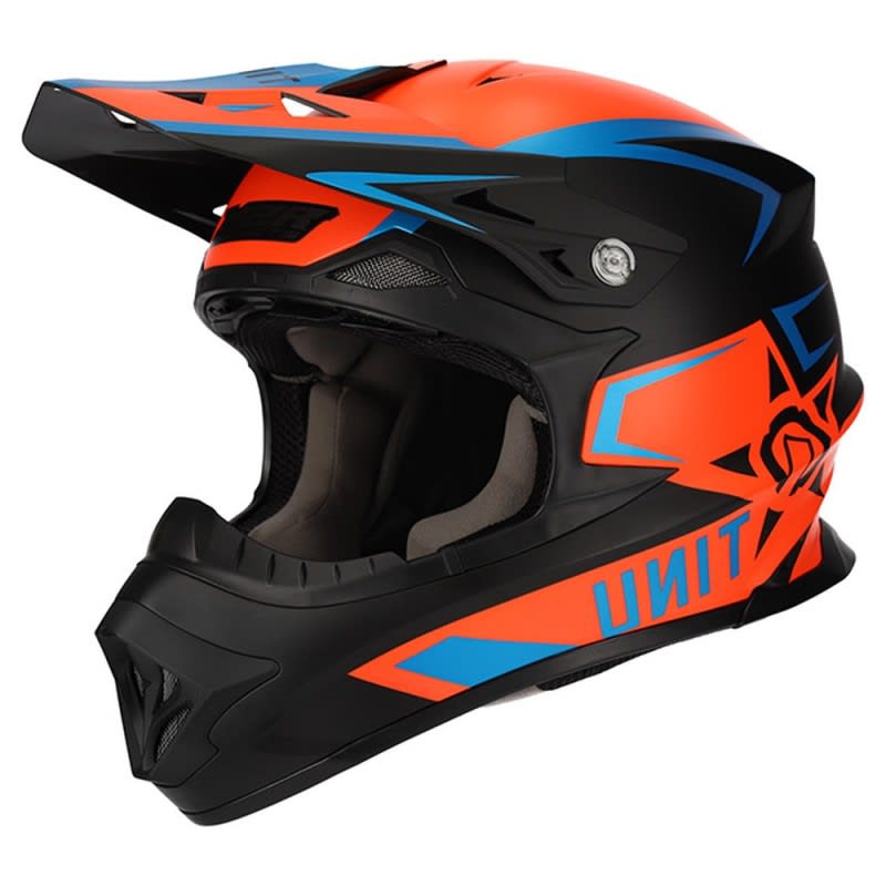 M2R Exo Helmet Unit Protech PC-8F - Matte Orange/Blue
