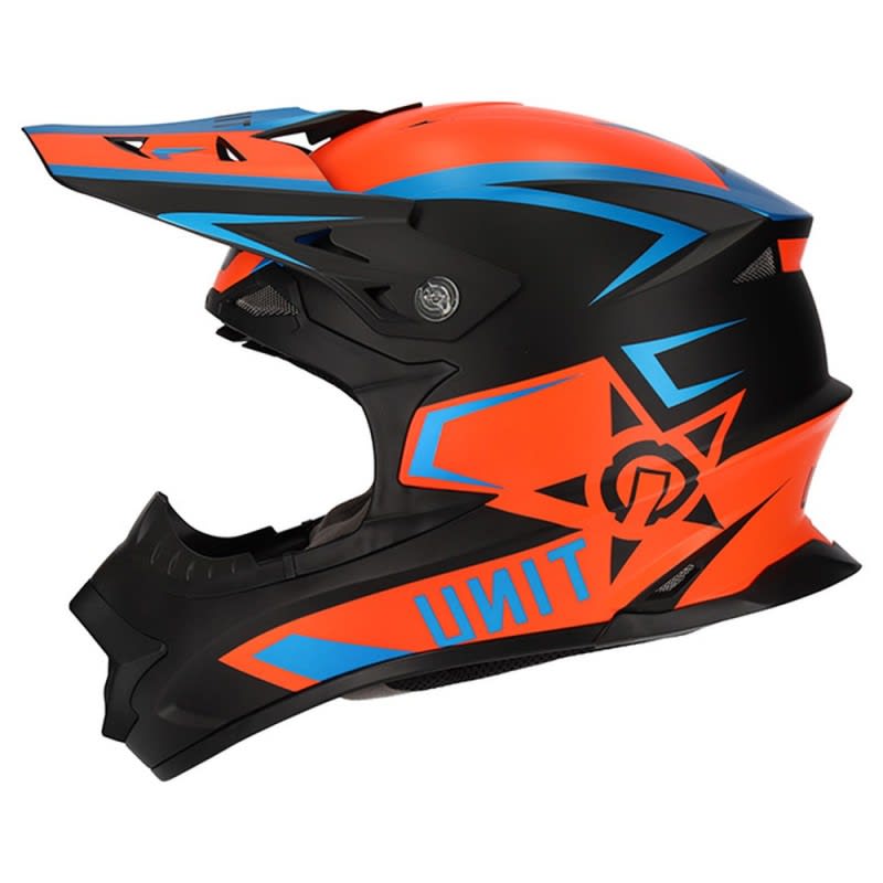 M2R Exo Helmet Unit Protech PC-8F - Matte Orange/Blue