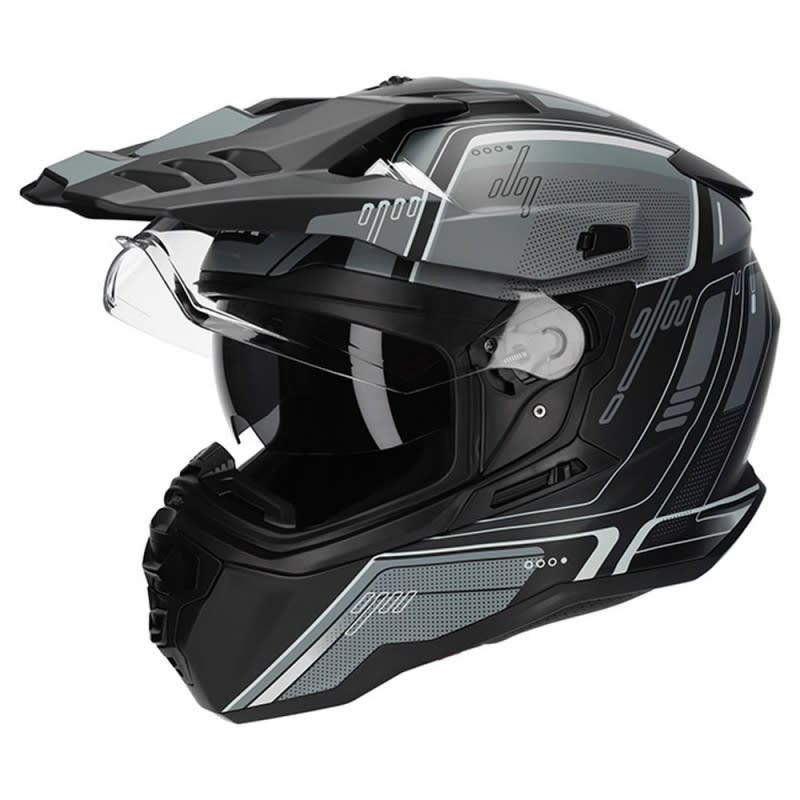 M2R Hybrid Helmet Trooper PC-5F - Grey/Black
