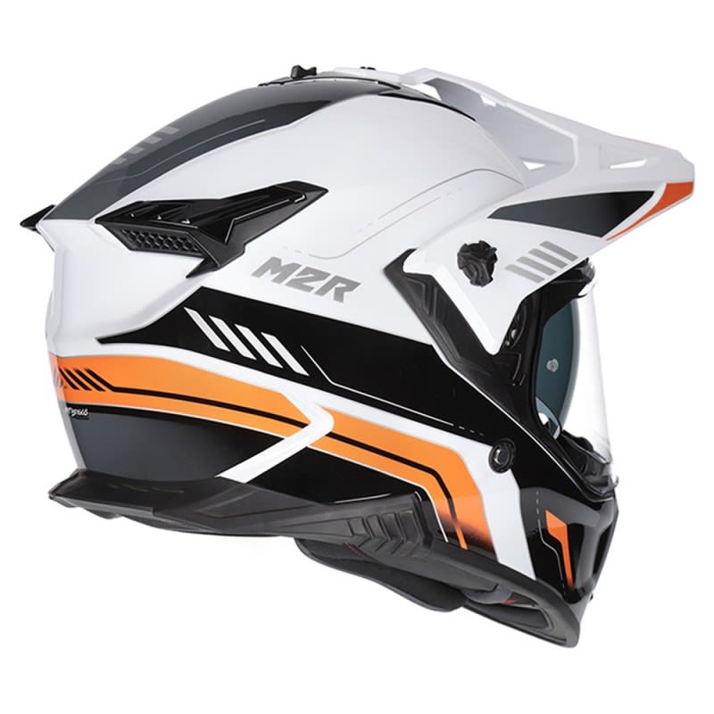 M2R Navigator Helmet Venture Pc- 8 - White/Black/Orange