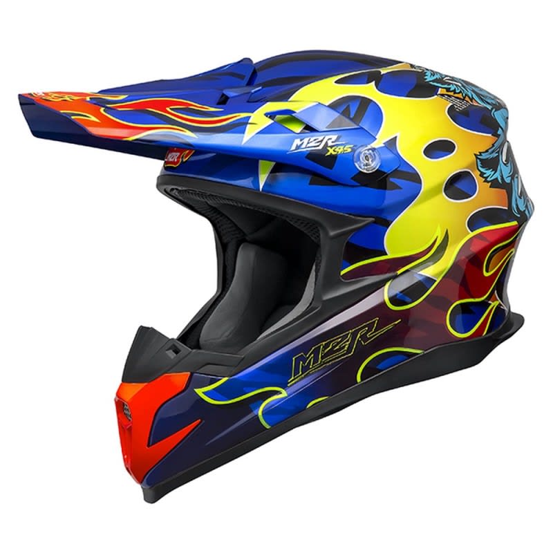 M2R X4.5 Helmet Main Event PC-2 - Black/Blue/Yellow