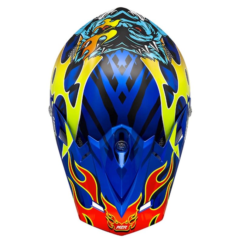 M2R X4.5 Helmet Main Event PC-2 - Black/Blue/Yellow