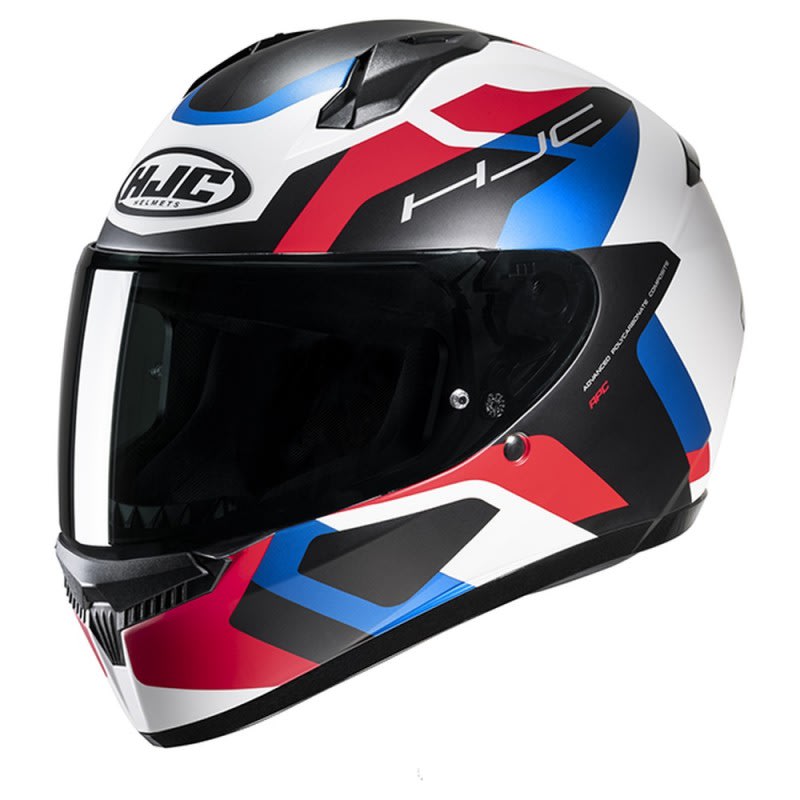 HJC C10 Helmet Tins MC-21SF - White/Red