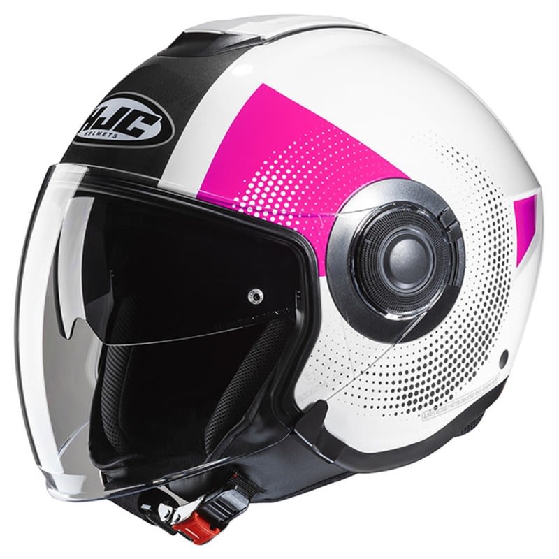 HJC I40N Helmet Pyle MC-3HSF- White/Pink